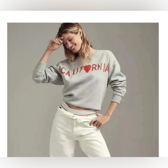 Anthropologie/Maeve Rebecca Mayfield 
Graphic Sweatshirt “California” small - Picture 1 of 4